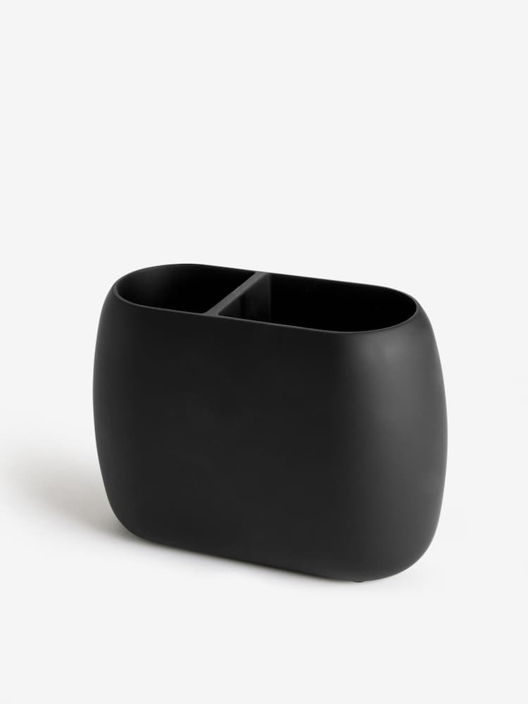 Black Moderna Soft Touch Double Toothbrush Tidy - Image 3 of 3