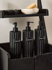 Black Rib Reusable Dispenser Bottles - Image 1 of 5