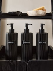 Black Rib Reusable Dispenser Bottles - Image 2 of 5