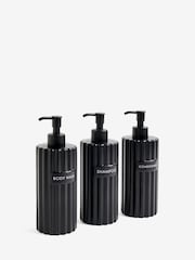 Black Rib Reusable Dispenser Bottles - Image 5 of 5