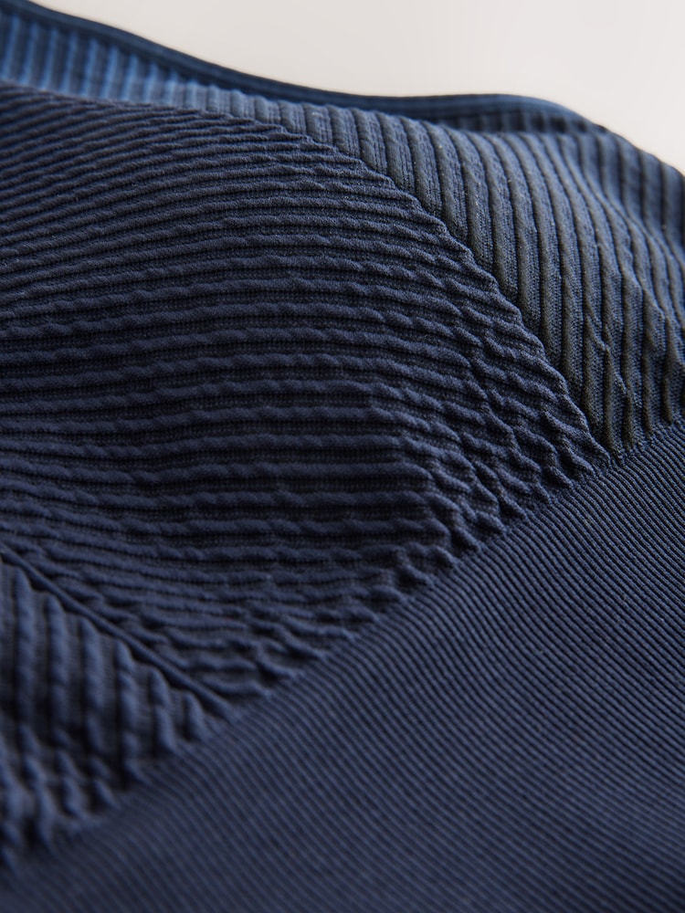 Navy Seamless Sports Strappy Back Bra - Image 9 of 9