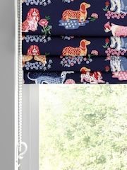 Cath Kidston Navy Blue Puppy Fields Made to Measure 100% Cotton Roman Blind - Image 2 of 6