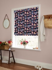 Cath Kidston Navy Blue Puppy Fields Made to Measure 100% Cotton Roman Blind - Image 5 of 6