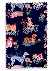 Cath Kidston Navy Blue Puppy Fields Made to Measure 100% Cotton Roman Blind - Image 6 of 6