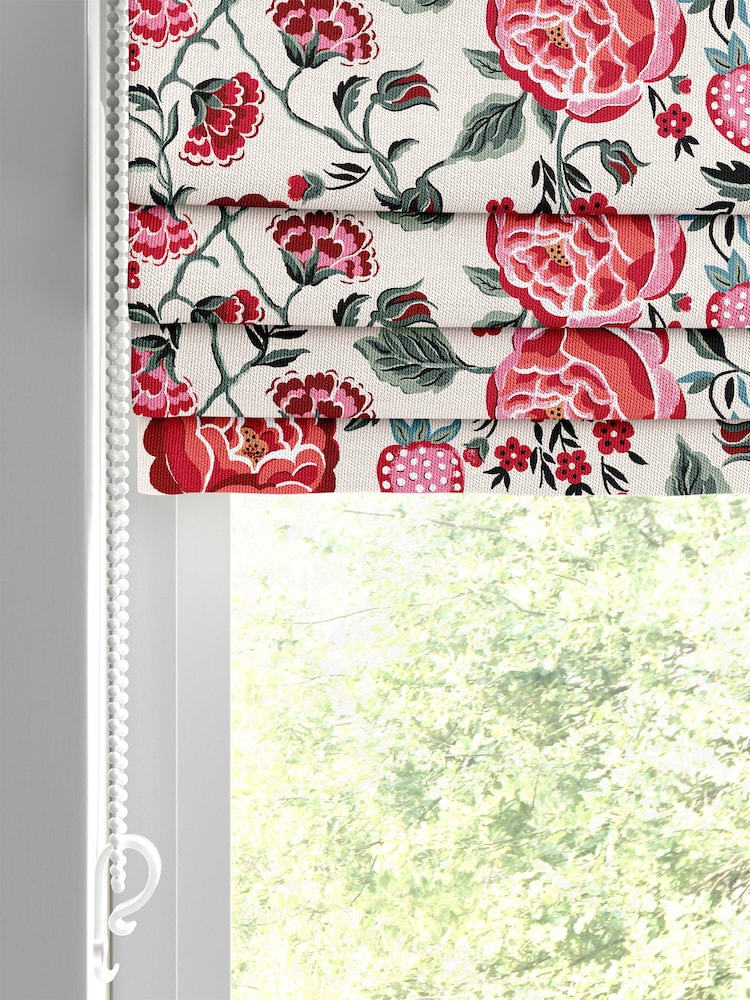 Cath Kidston Red Strawberry Gardens Made to Measure 100% Cotton Roman Blind - Image 2 of 6