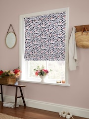 Cath Kidston Blue Marble Hearts Made to Measure 100% Cotton Roman Blind - Image 2 of 6