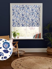 Cath Kidston Blue Strawberry Gardens Made to Measure 100% Cotton Roman Blind - Image 1 of 6