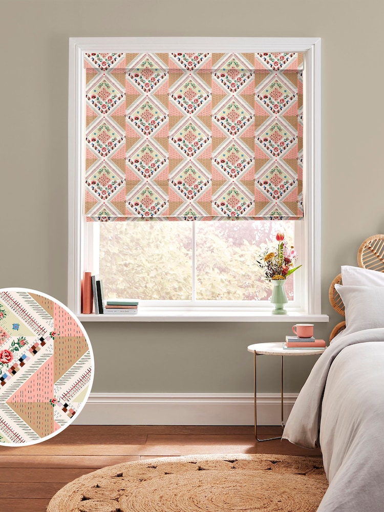Cath Kidston Multi Patchwork Made to Measure 100% Cotton Roman Blind - Image 1 of 6