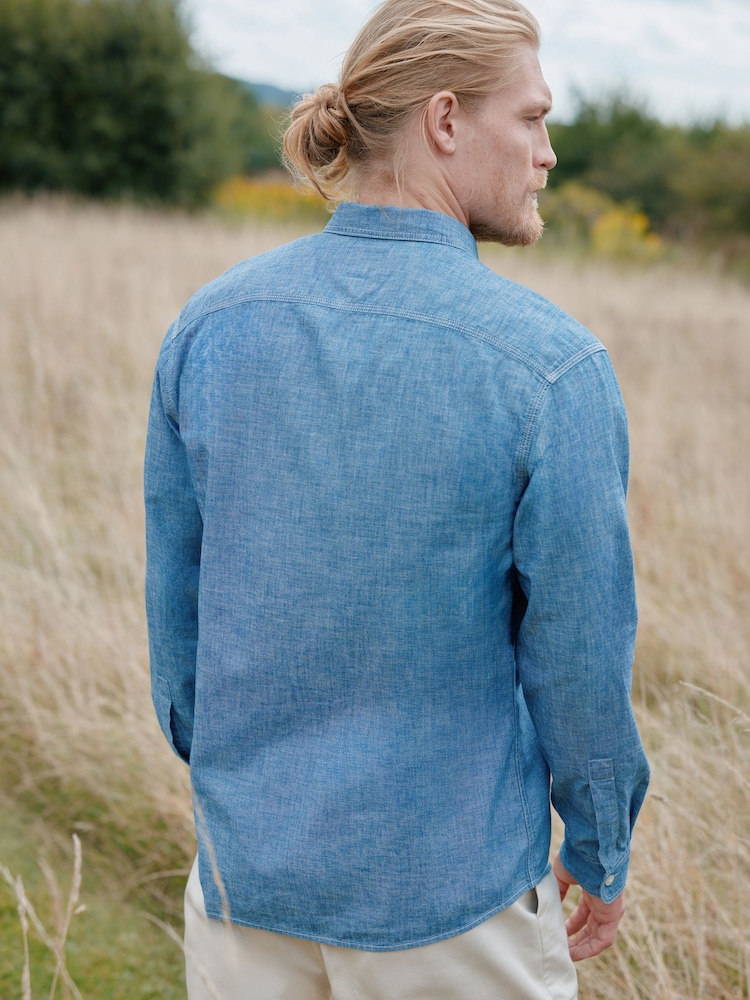 white christmas dresses Axel's Roper Western Snap Shirt in Dark Blue, Dark Blue / XXXL main image 0