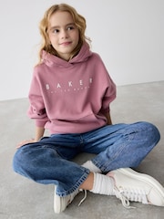 Baker by Ted Baker Oversized Back Print Hoodie - Image 4 of 7