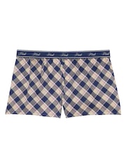 Victoria's Secret PINK Blue Tartan Short TENCEL™ Pyjama Bottoms - Image 3 of 3