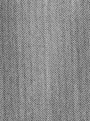 Grey Elasticated Waist Regular Fit Pinstripe Half Pleated Trousers - Image 8 of 10