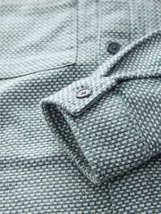 Sage Green Twin Pocket Texture 100% Cotton Shacket - Image 9 of 9