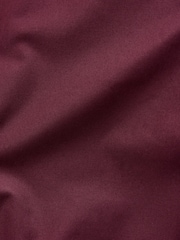 Burgundy Red Slim Fit Stretch Oxford Short Sleeve Shirt - Image 9 of 9