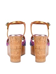 Kurt Geiger London Multi Pierra Cork Wedge Sandals - Image 5 of 5