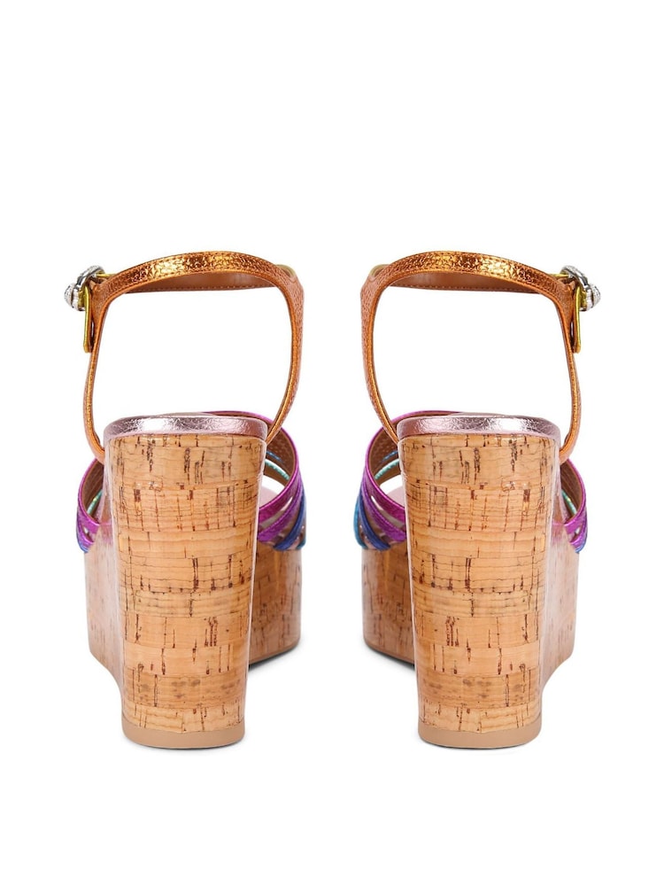 Kurt Geiger London Multi Pierra Cork Wedge Sandals - Image 5 of 5