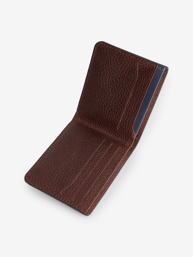 Brown N Logo Grainy Leather Wallet - Image 2 of 4
