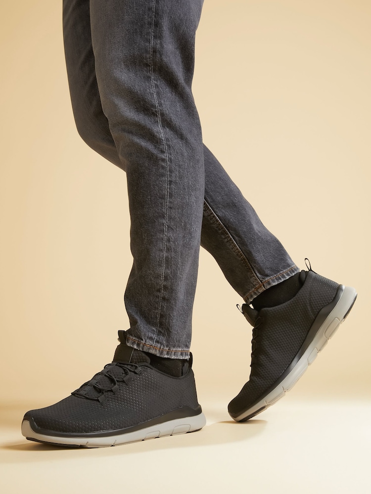 Pavers Black Pavers Bungee Lace Trainers - Image 1 of 6 Pavers Black Pavers Bungee Lace Trainers - Image 1 of 6