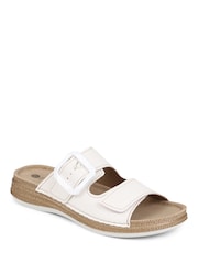 Pavers White Pavers Slip On Mule Black Sandals - Image 1 of 5