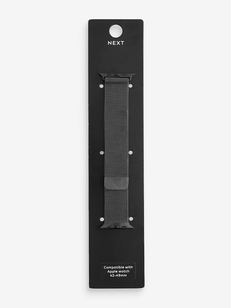 Black Mesh Watch Strap - Image 1 of 1
