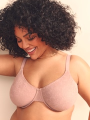 Розовый - Ultimate Support F-K Lace Minimising Full Cup Bra - Изображение 4 из 6