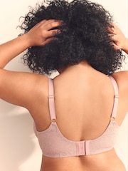 Pink Ultimate Support F-K Lace Minimising Full Cup Bra - Image 8 of 11