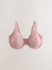 Pink Ultimate Support F-K Lace Minimising Full Cup Bra - Image 9 of 11