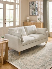 Tailored Chenille Oyster Natural Large Emory Compact 'Sofa in a Box' - Image 1 of 9