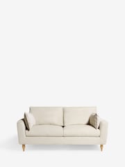 Tailored Chenille Oyster Natural Large Emory Compact 'Sofa in a Box' - Image 3 of 9