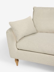 Tailored Chenille Oyster Natural Large Emory Compact 'Sofa in a Box' - Image 8 of 9