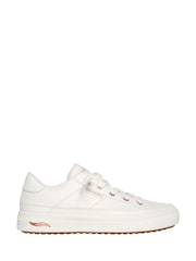 Skechers White  PU Arch Fit Arcade Womens Trainers - Image 3 of 5