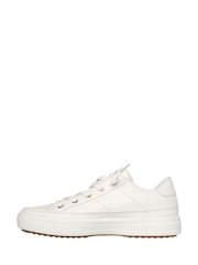 Skechers White  PU Standard Fit Arcade Womens Trainers - Image 6 of 8