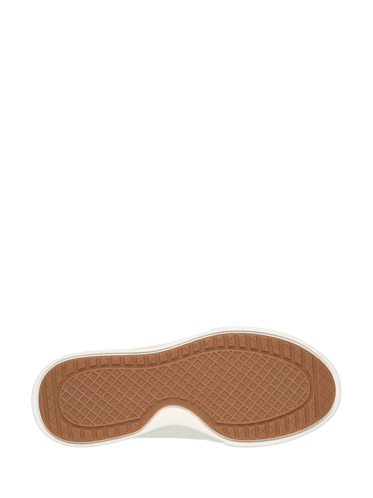 Skechers White  PU Standard Fit Arcade Womens Trainers - Image 8 of 8