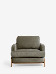 Fine Chenille Sage Green Ellison Snuggle Chair - Image 5 of 10