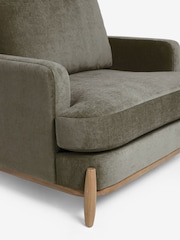 Fine Chenille Sage Green Ellison Snuggle Chair - Image 6 of 10