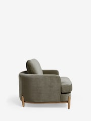 Fine Chenille Sage Green Ellison Snuggle Chair - Image 8 of 10
