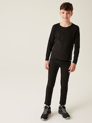 Regatta Black Junior Thermal Base Layer Joggers - Image 3 of 6