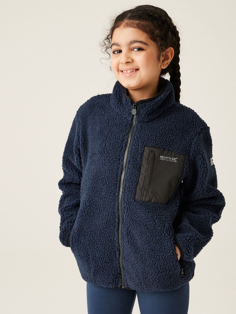 Regatta Blue Red Junior Frankie Full Zip Fleece - Image 1 of 8