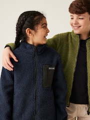 Regatta Blue Red Junior Frankie Full Zip Fleece - Image 5 of 8