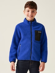 Regatta Navy Blue Red Junior Frankie Full Zip Fleece - Image 1 of 6