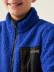Regatta Navy Blue Red Junior Frankie Full Zip Fleece - Image 3 of 6