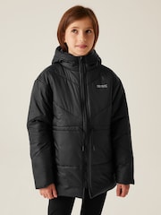 Regatta Black Shower Resistant Junior Rurie Jacket - Image 1 of 6