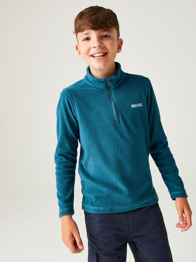 Regatta Dark Blue Hot Shot II Half Zip Fleece - Image 1 of 6 Regatta Dark Blue Hot Shot II Half Zip Fleece - Image 1 of 6