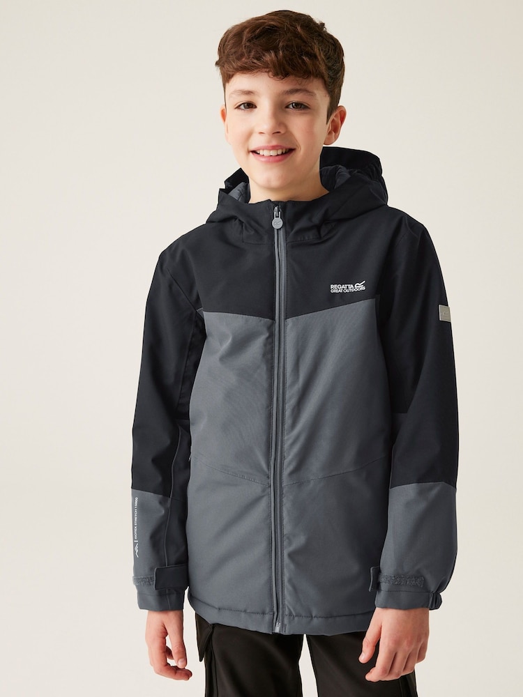 Regatta Grey Waterproof Junior Highton V Padded Jacket - Image 1 of 6