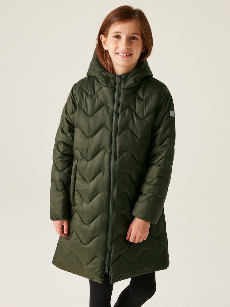 Regatta Green Shower Resistant Junior Cambrie Jacket - Image 1 of 6