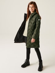 Regatta Green Shower Resistant Junior Cambrie Jacket - Image 3 of 6