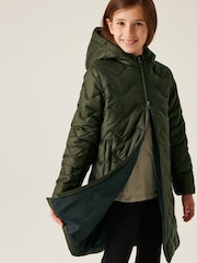 Regatta Green Shower Resistant Junior Cambrie Jacket - Image 4 of 6