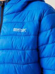 Regatta Blue Shower Resistant Junior Hooded Marizion Jacket - Image 5 of 8