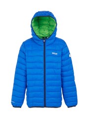 Regatta Blue Shower Resistant Junior Hooded Marizion Jacket - Image 7 of 8