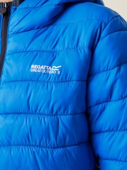 Regatta Blue Shower Resistant Junior Hooded Marizion Jacket - Image 4 of 4